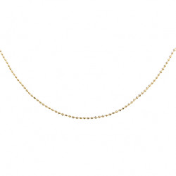 Lantisor argint placat cu aur galben 50 cm DiAmanti BEAD8L100G-50cm-DIA (Argint 925‰ 1,6 g.)
